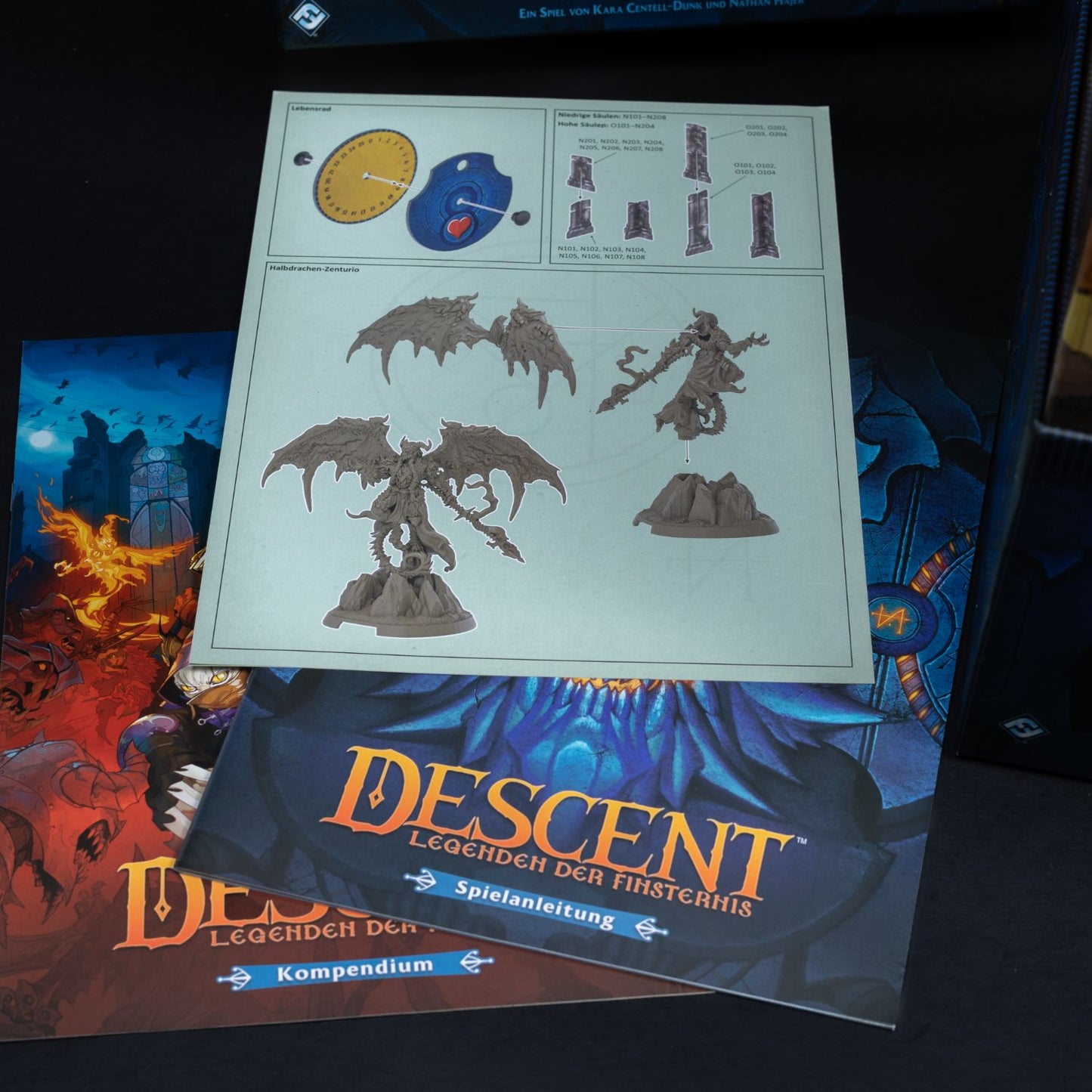 Descent - Legenden der Finsternis - Fantasy Brettspiel - Miniaturen - Neuwertig