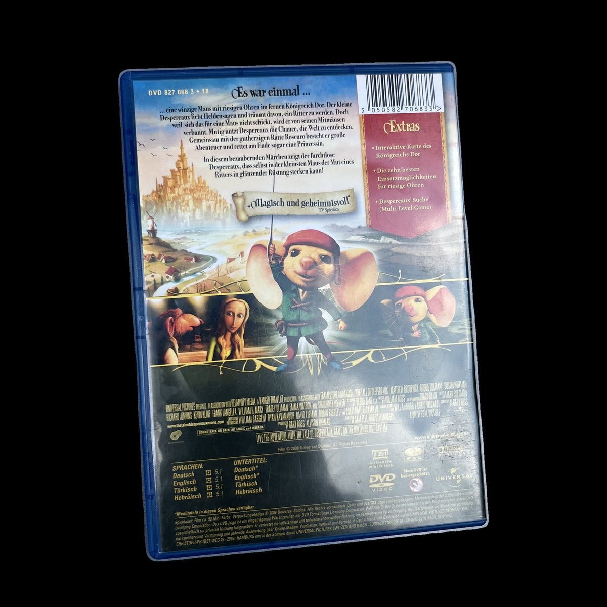 Despereaux - Der kleine Mäuseheld - inkl. Werbe-Einleger - DVD - Gebraucht
