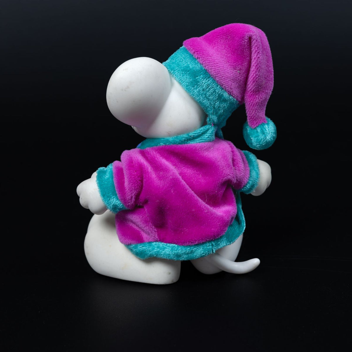 Diddl Sammel-Figur - Maus mit lila Schlafmütze & Morgenmantel - Kunststoff