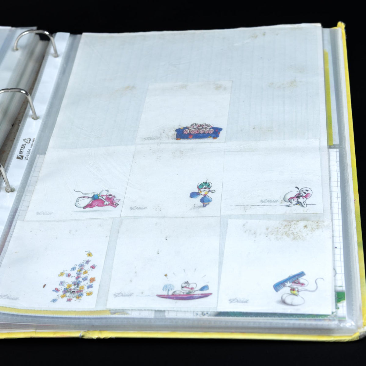 Diddl Sammlung: über 70 verschiedene Blätter mit Original Sammelordner