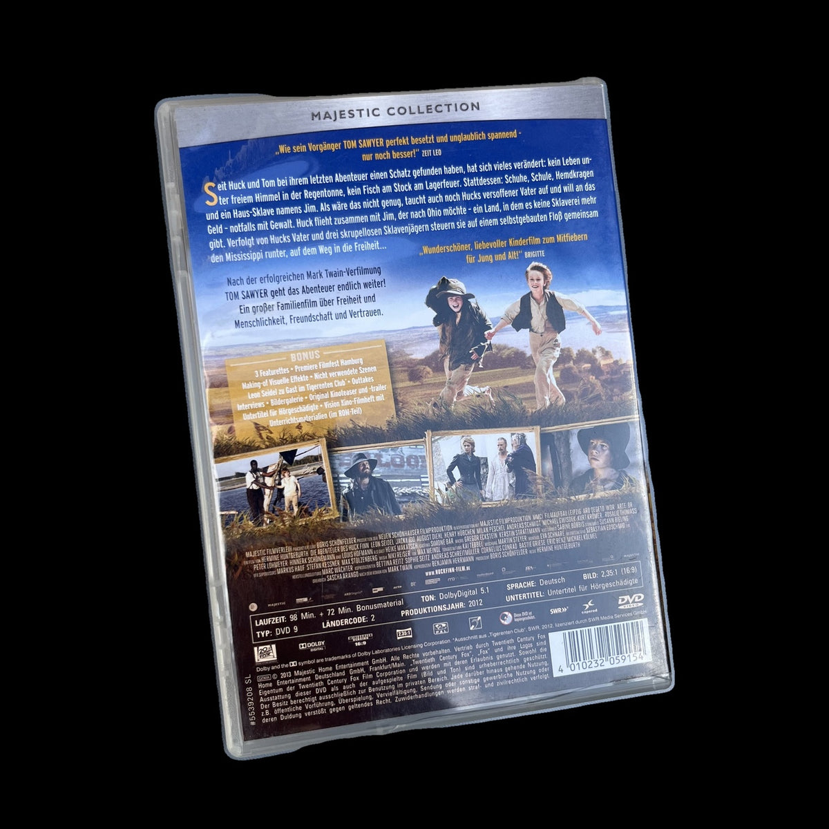 Die Abenteuer des Huck Finn - Mark Twain - Majestic Collection - DVD - Gebraucht