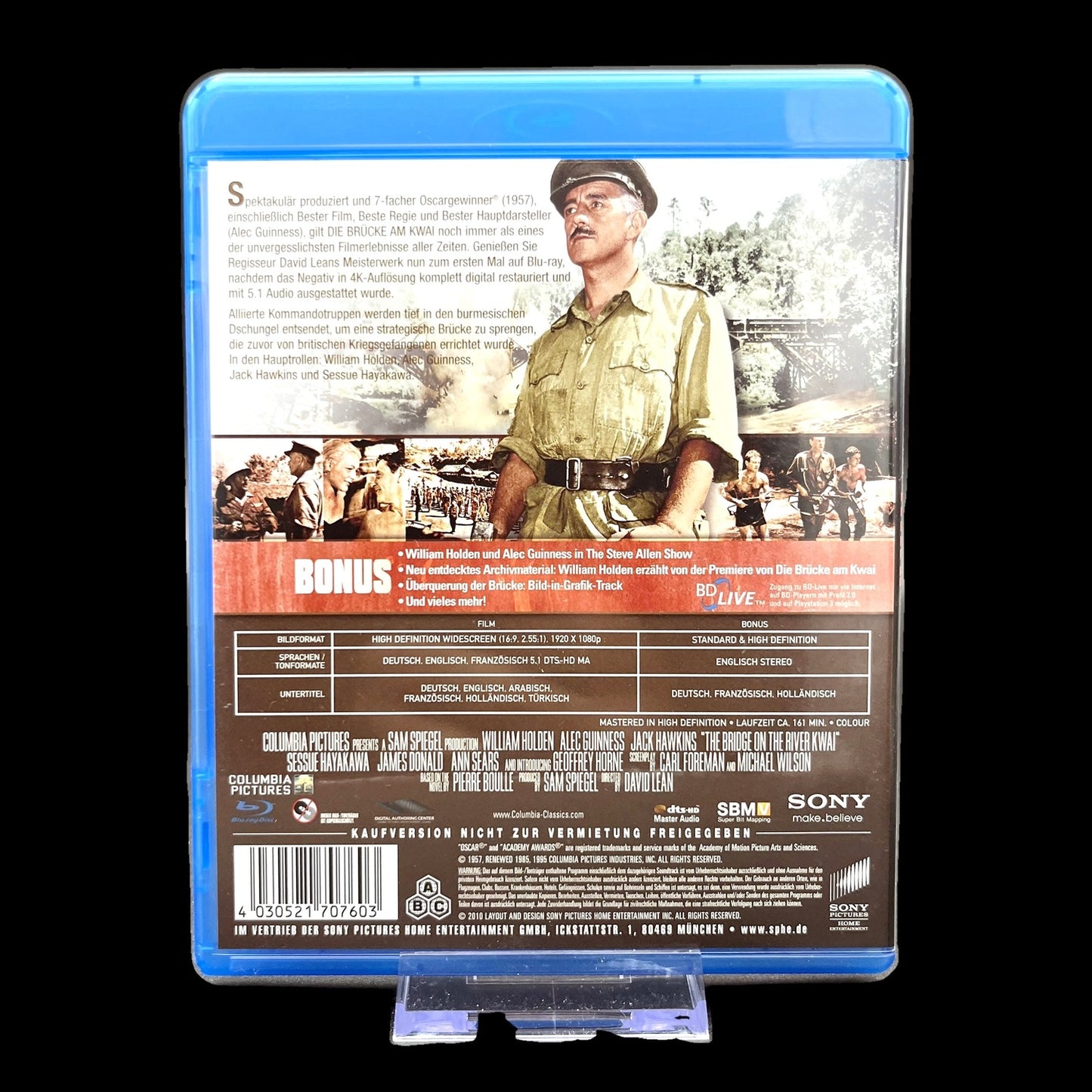Die Brücke am Kwai - 7-facher Oscar-Gewinner - Kriegsfilm - Blu-Ray - Gebraucht