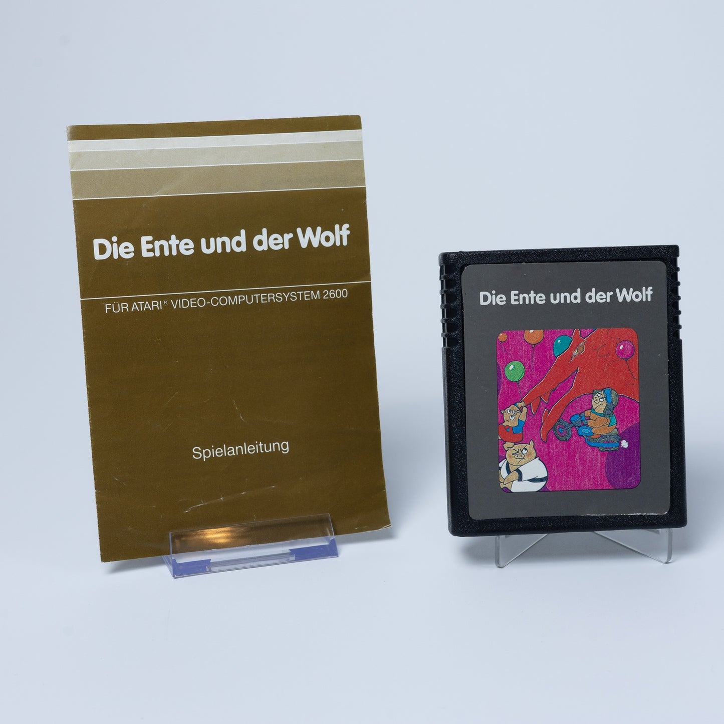 Die Ente und der Wolf + Anleitung - Atari 2600 - Funktioniert - Zustand Sehr Gut
