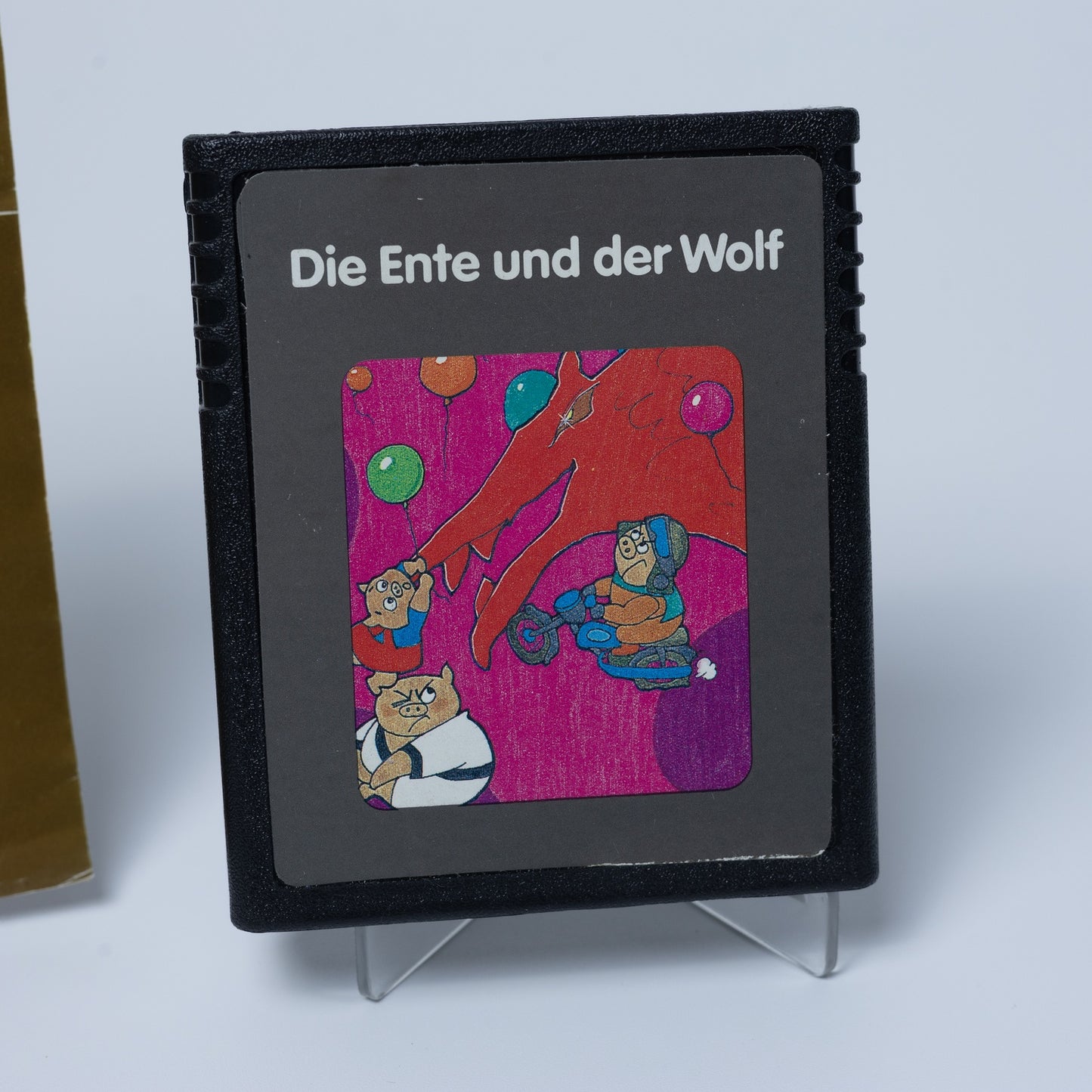 Die Ente und der Wolf + Anleitung - Atari 2600 - Funktioniert - Zustand Sehr Gut