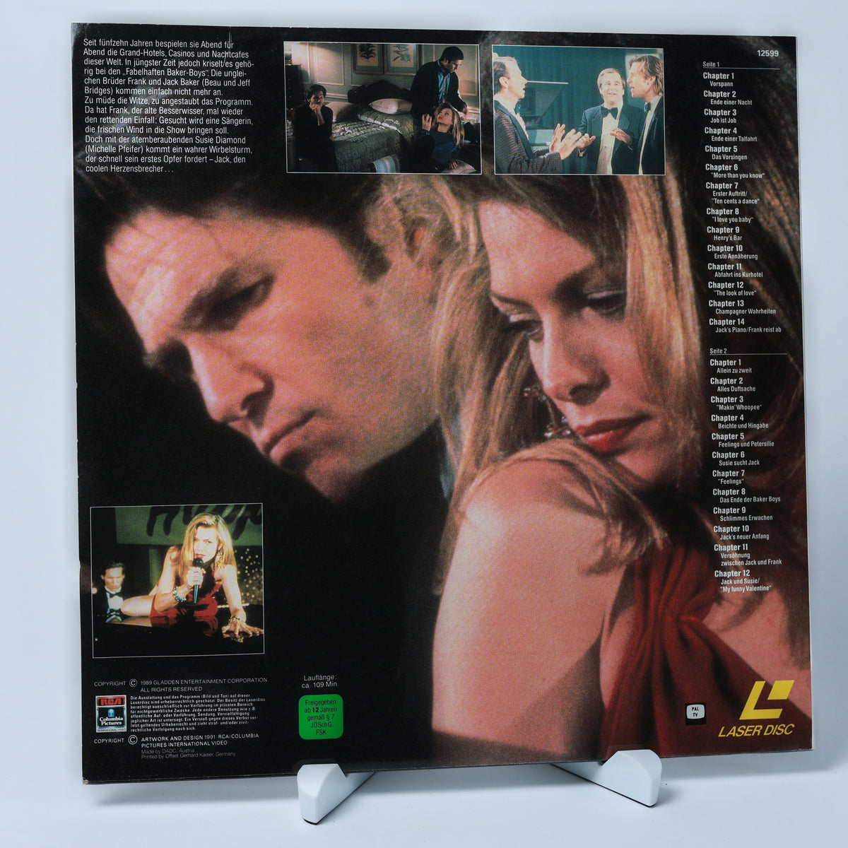 Die Fabelhaften Baker Boys - 1989 - Michelle Pfeiffer - LaserDisc - Zustand Gut
