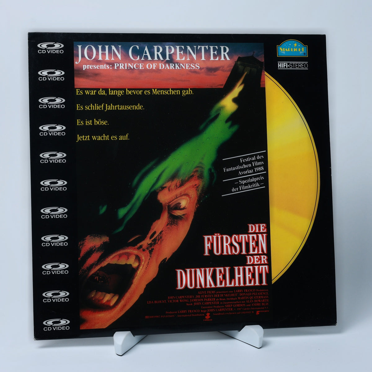 Die Fürsten der Dunkelheit - John Carpenter - 1987 - LaserDisc - Zustand Gut