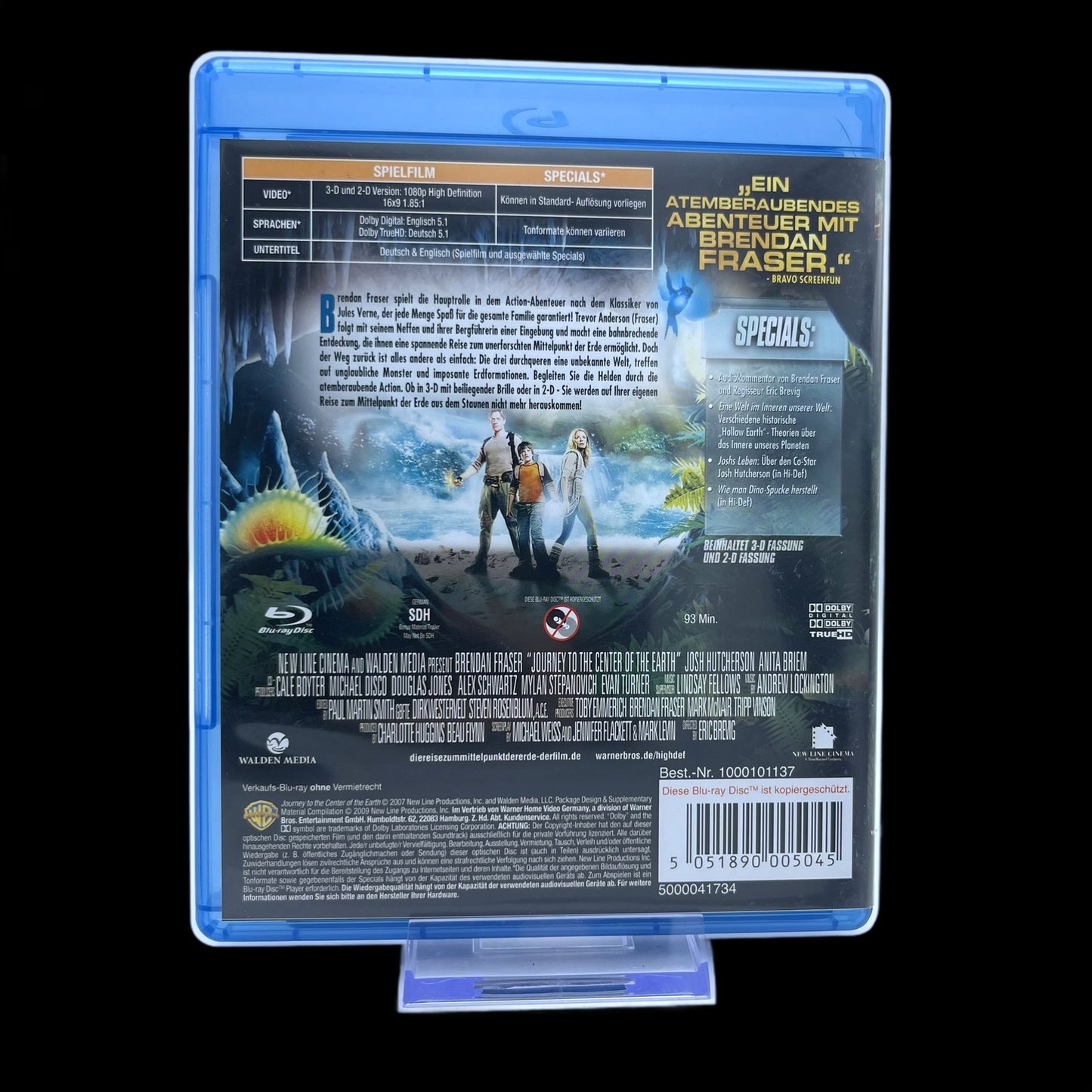 Die Reise zum Mittelpunkt der Erde - Inklusive 3D-Brillen - Blu-Ray - Gebraucht