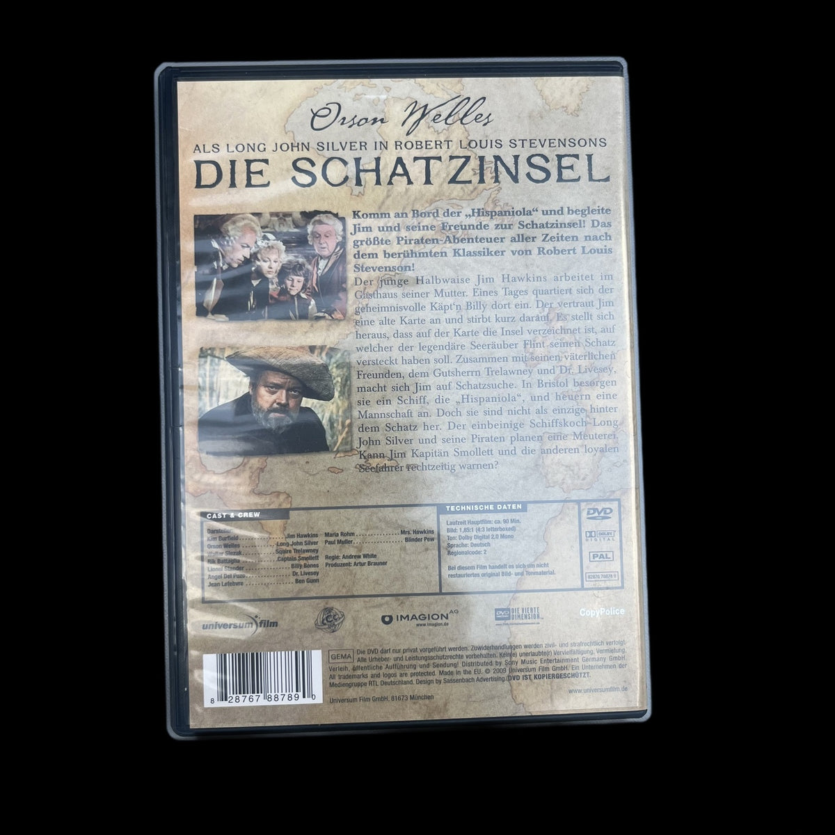 Die Schatzinsel - Abenteuer - DVD - Film - Mantel & Degen - Gebraucht