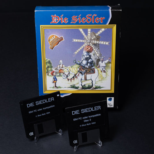 Die Siedler 1 (1994) - PC MS-DOS Spiel - Big Box ohne Anleitung - Zustand Gut