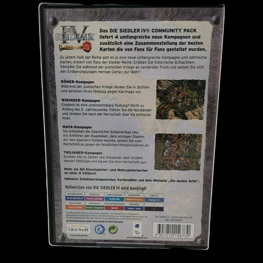 Die Siedler IV Community Pack - PC - CiB - PAL - deutsch - Strategie - Sehr gut