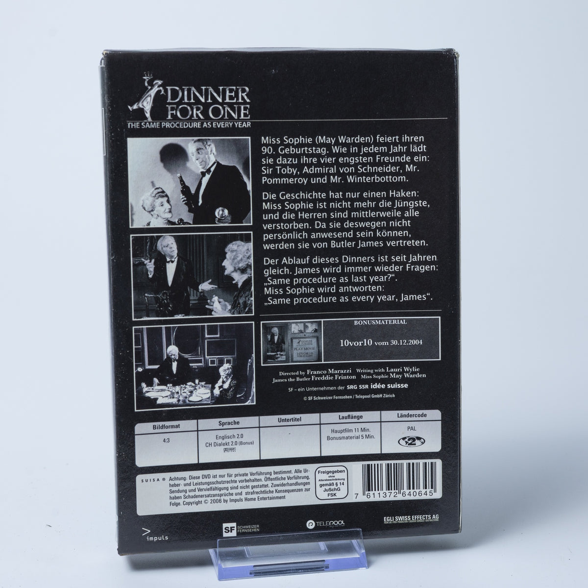 Dinner for One - Kult-Klassiker - enthält Bonusmaterial - DVD - Film - Gebraucht