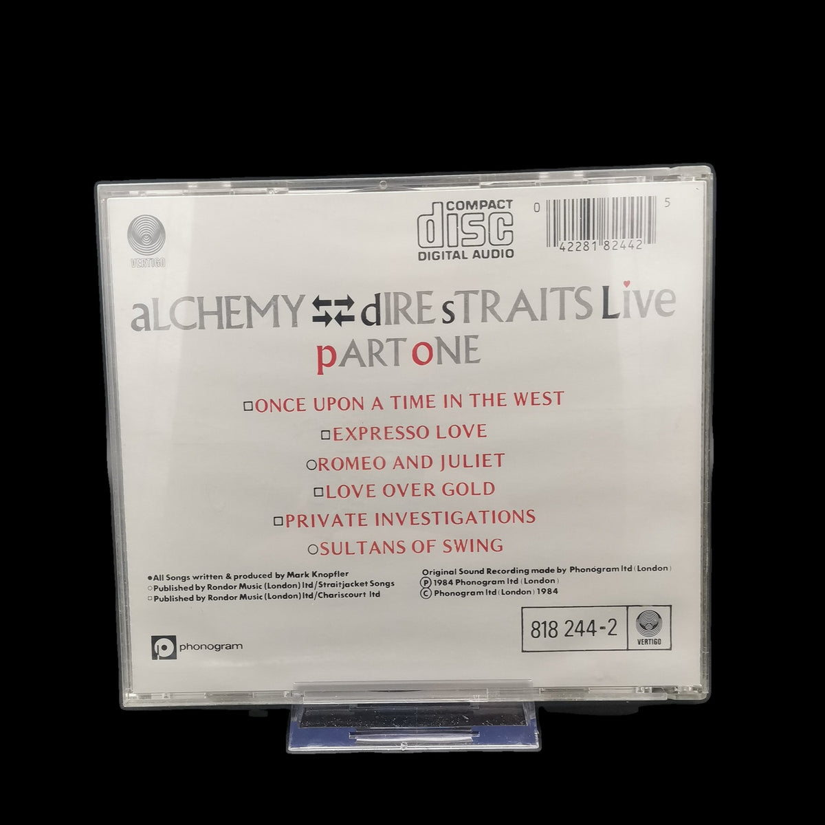 Dire Straits - Alchemy - Dire Straits Live - Part One - CD - Rock - Gebraucht