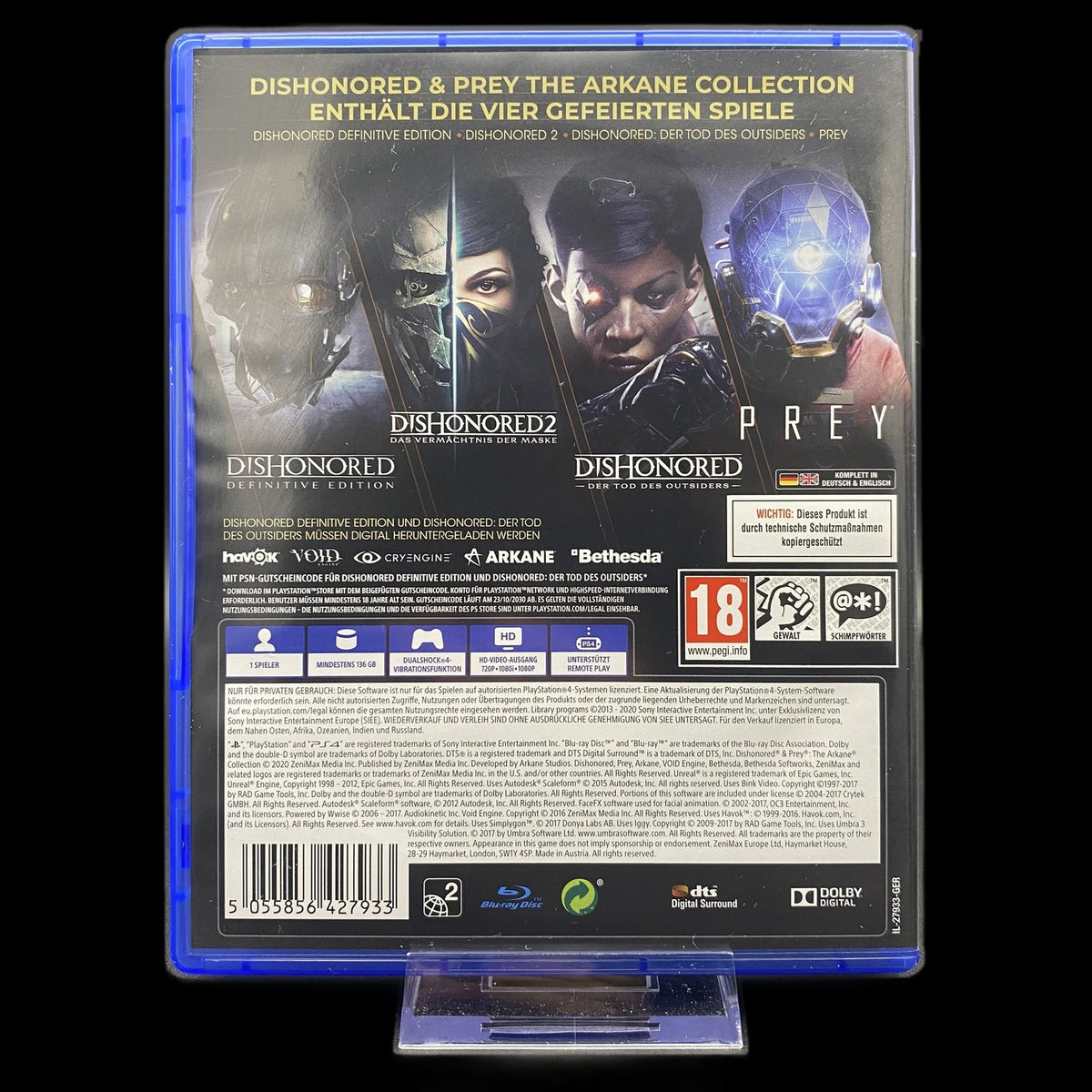 Dishonored & Prey The Arkane Collection - Playstation 4 PS4 - Gebraucht