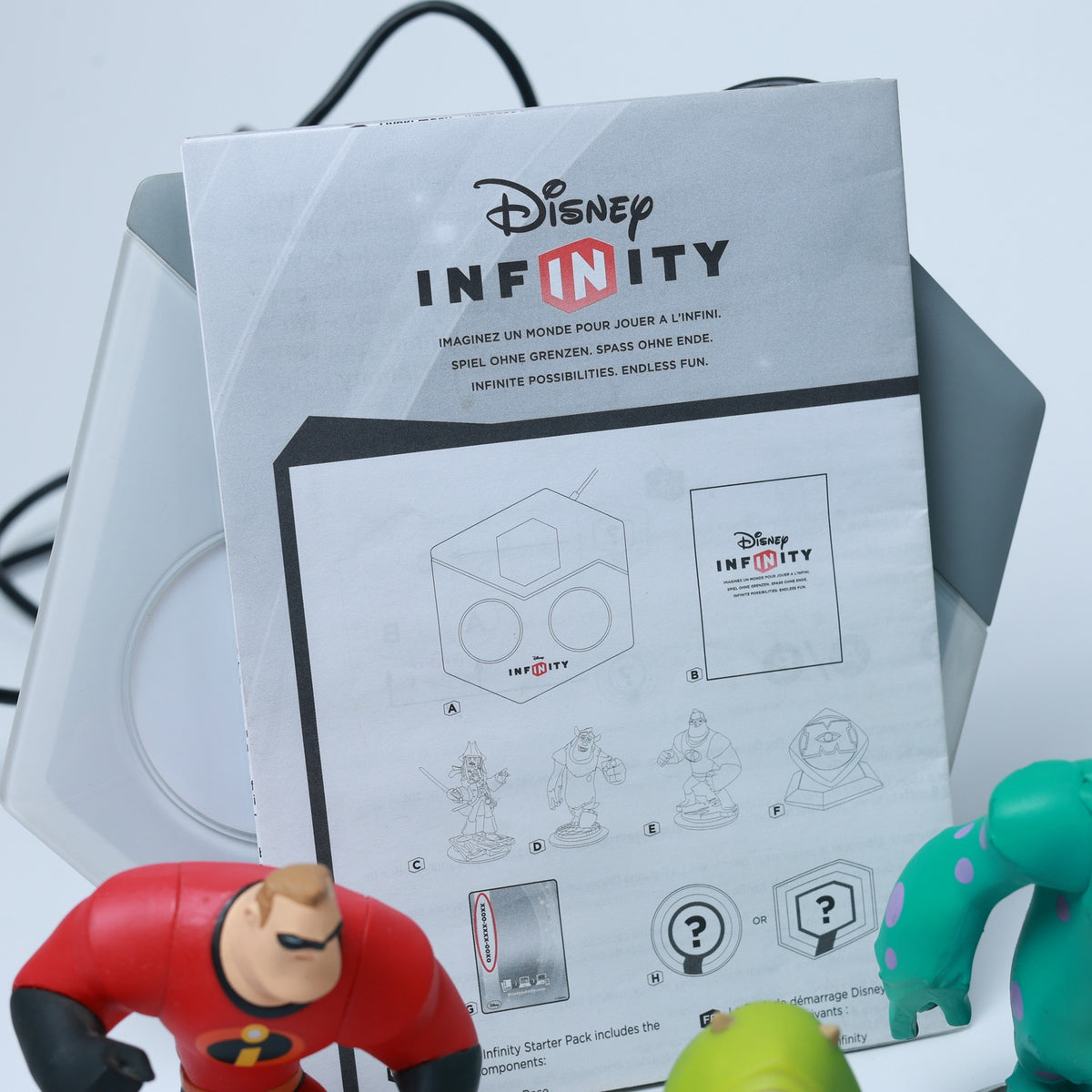 Disney Infinity Nintendo Wii - Base mit 5 Figuren (ohne Spiel) - Zust. Sehr Gut