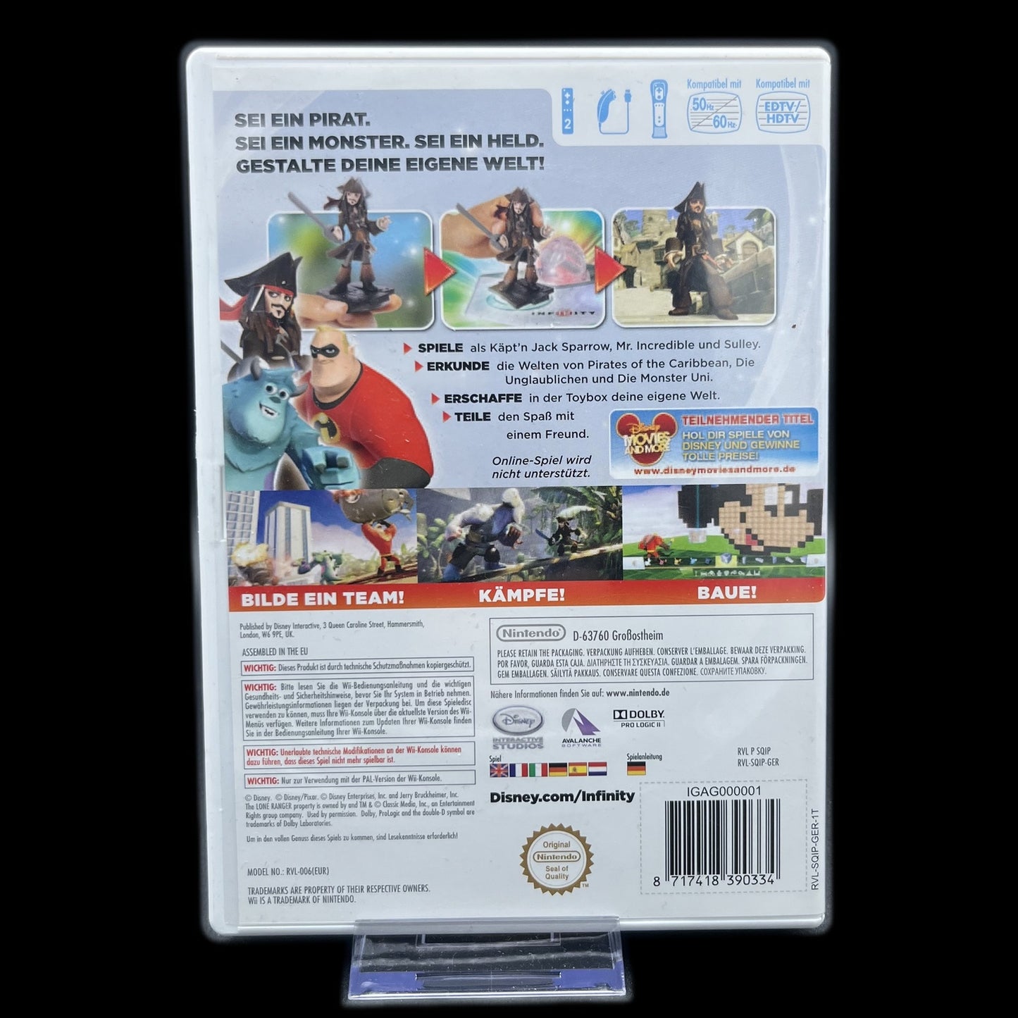 Disney Infinity - Nintendo Wii - Complete in Box - PAL - deutsch - Gebraucht