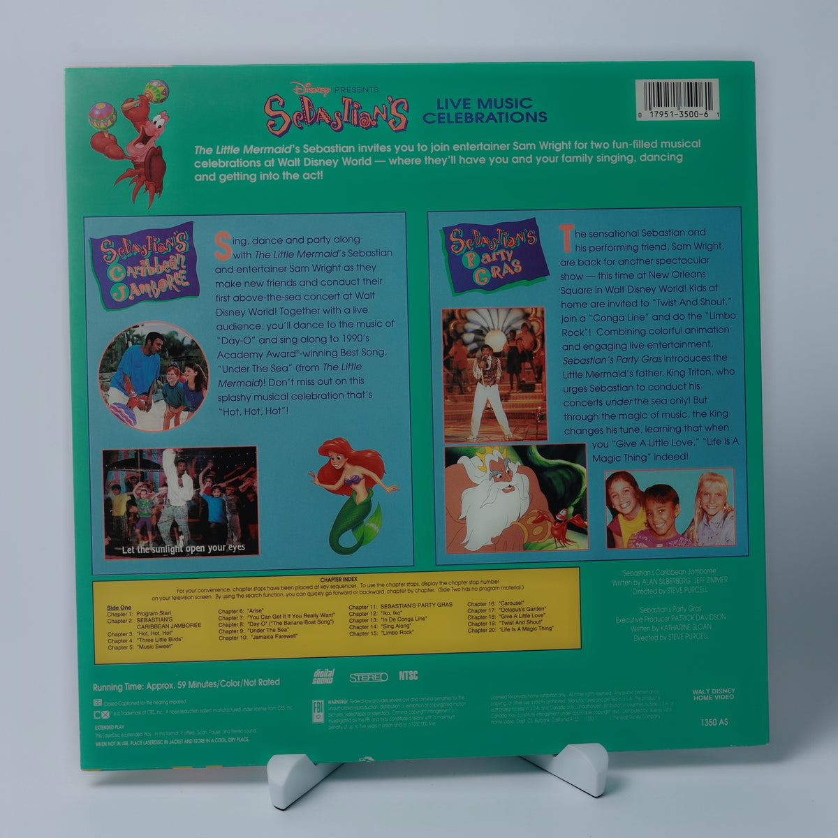 Disney Sebastian's Live Music Celebrations - LaserDisc - Zustand Sehr Gut