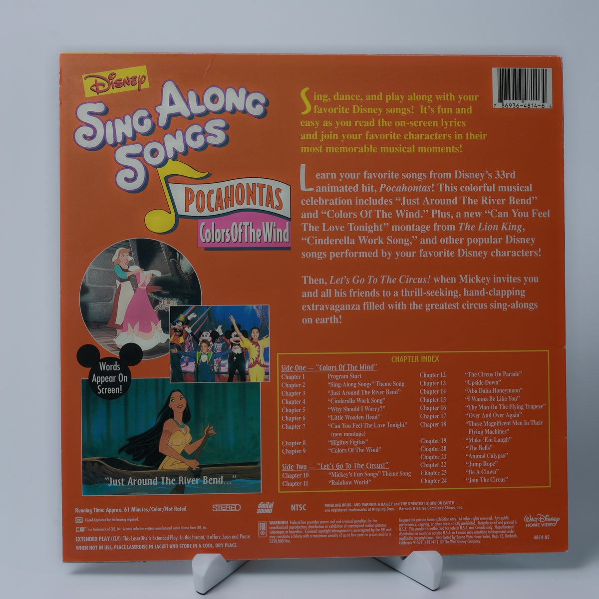 Disney Sing Along Songs: Pocahontas - Colors of the Wind - Zustand Gut