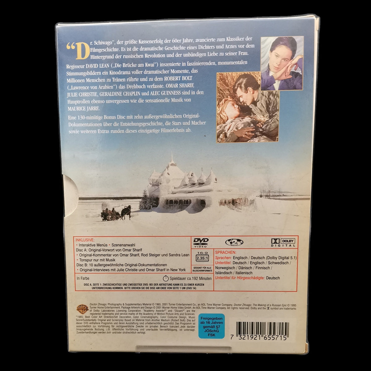 Doktor Schiwago - Special Edition - 2-Disc Set - DVD - Leichte Gebrauchsspuren