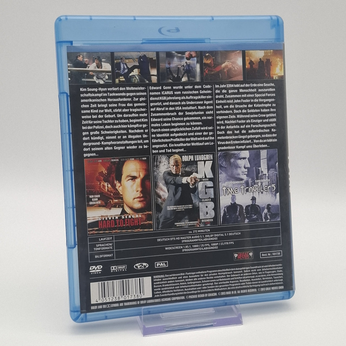 Dolph Lundgren & Steven Seagal Total - 3 Filme Box - Blu-Ray - Zustand Gut