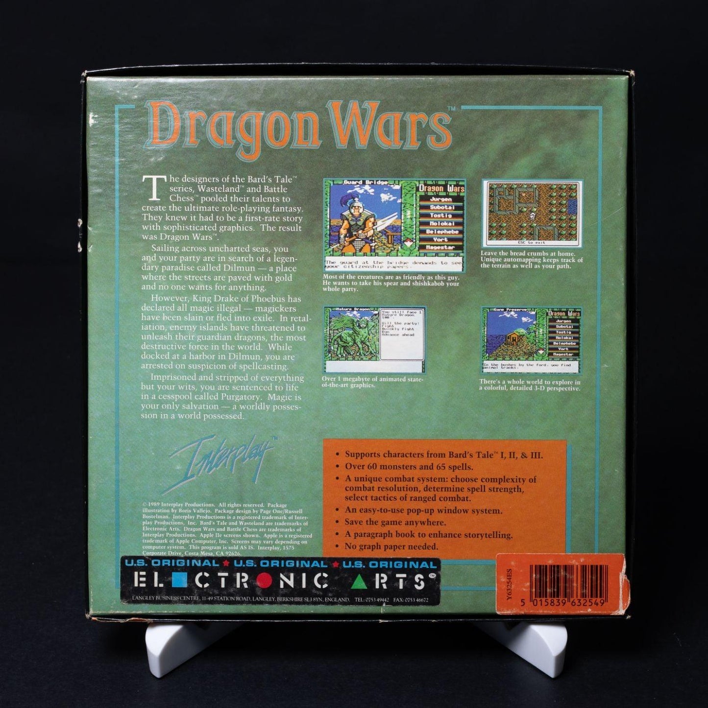 Dragon Wars - PC IBM / MS-DOS Spiel - Big Box CiB Komplett - Zustand Sehr Gut