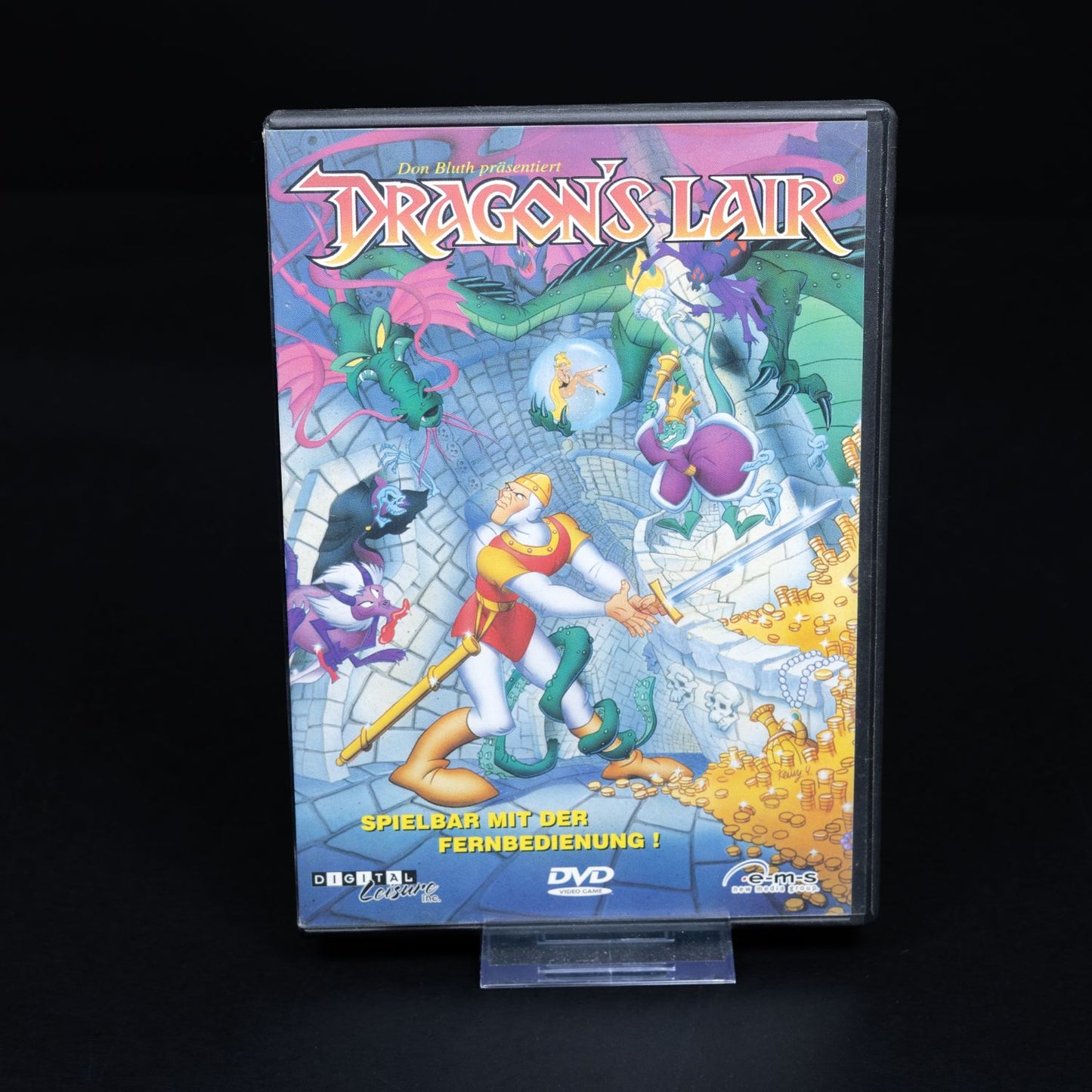 Dragon's Lair - DVD Video Spiel - Spielbar mit der Fernbedienung - Top Zustand