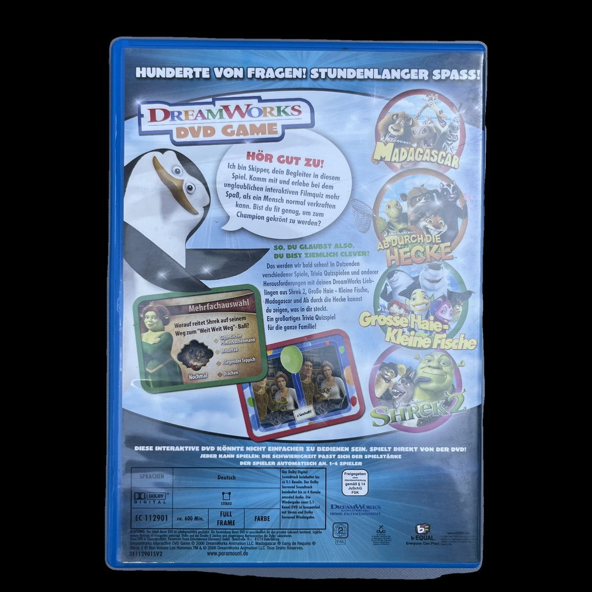 DreamWorks DVD Game - Interaktives Quizspiel - DreamWorks - deutsch - Gebraucht
