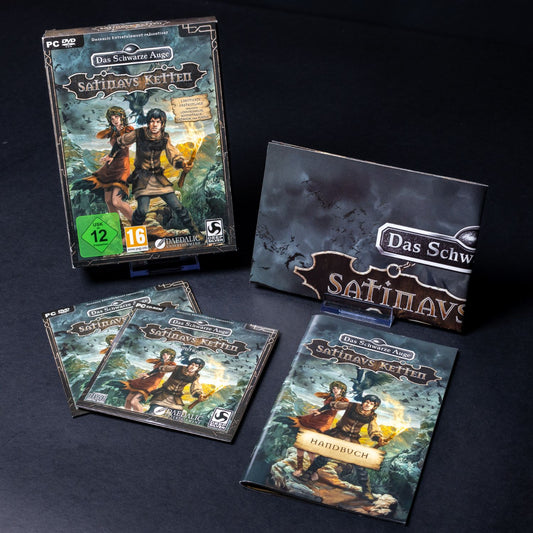 DSA Das Schwarze Auge - Satinavs Ketten - PC Spiel Big Box - CiB - Zustand Gut