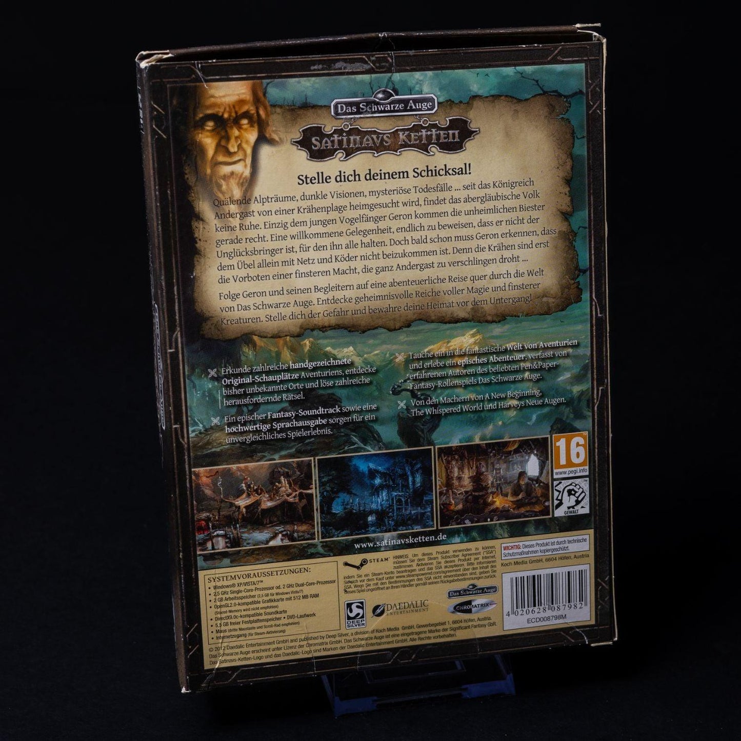 DSA Das Schwarze Auge - Satinavs Ketten - PC Spiel Big Box - CiB - Zustand Gut