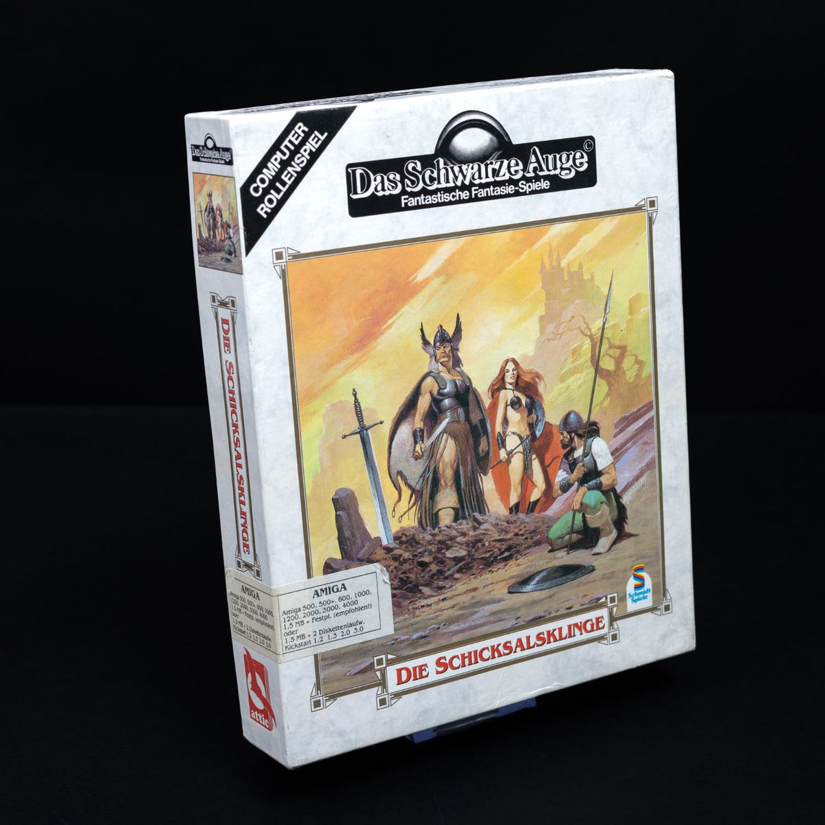 DSA Die Schicksalsklinge - Amiga - 8x 3,5'' Diskette - Big Box CiB - Top Zustand