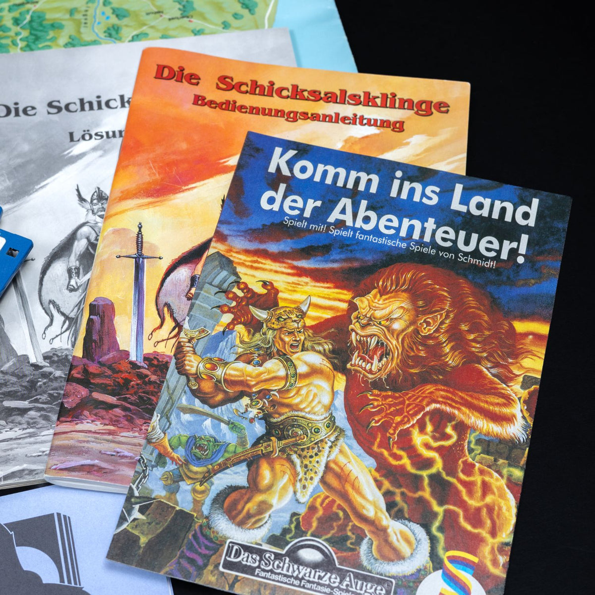 DSA Die Schicksalsklinge - Amiga - 8x 3,5'' Diskette - Big Box CiB - Top Zustand