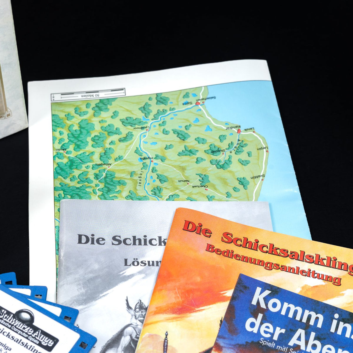 DSA Die Schicksalsklinge - Amiga - 8x 3,5'' Diskette - Big Box CiB - Top Zustand
