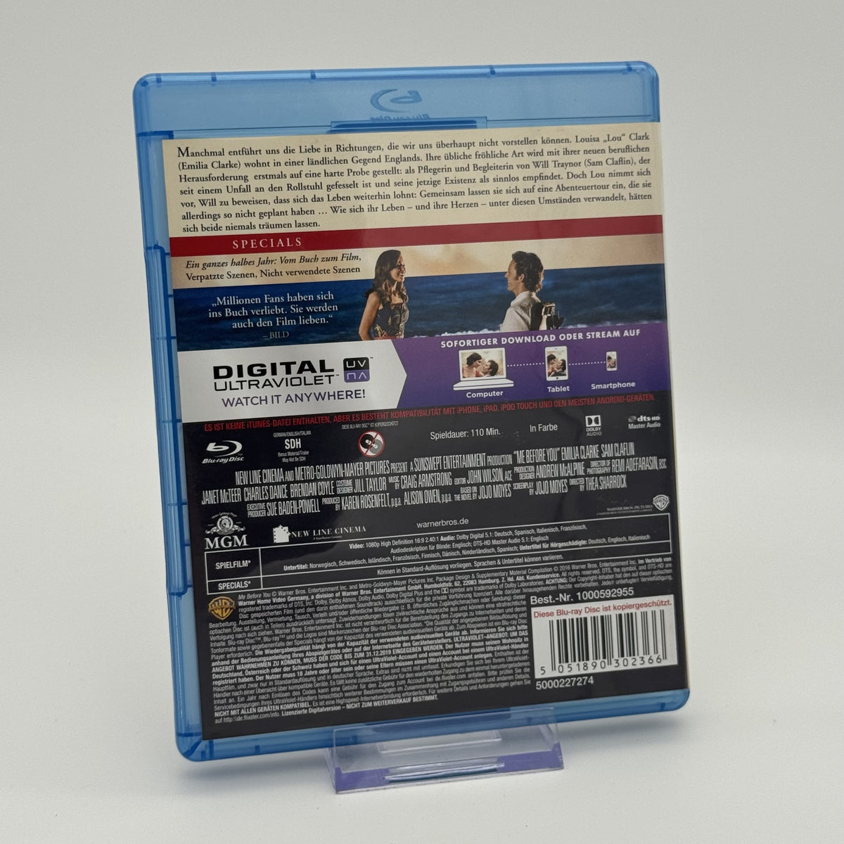 Ein Ganzes Halbes Jahr - Wendecover - Blu-Ray - Film - Zustand Sehr Gut