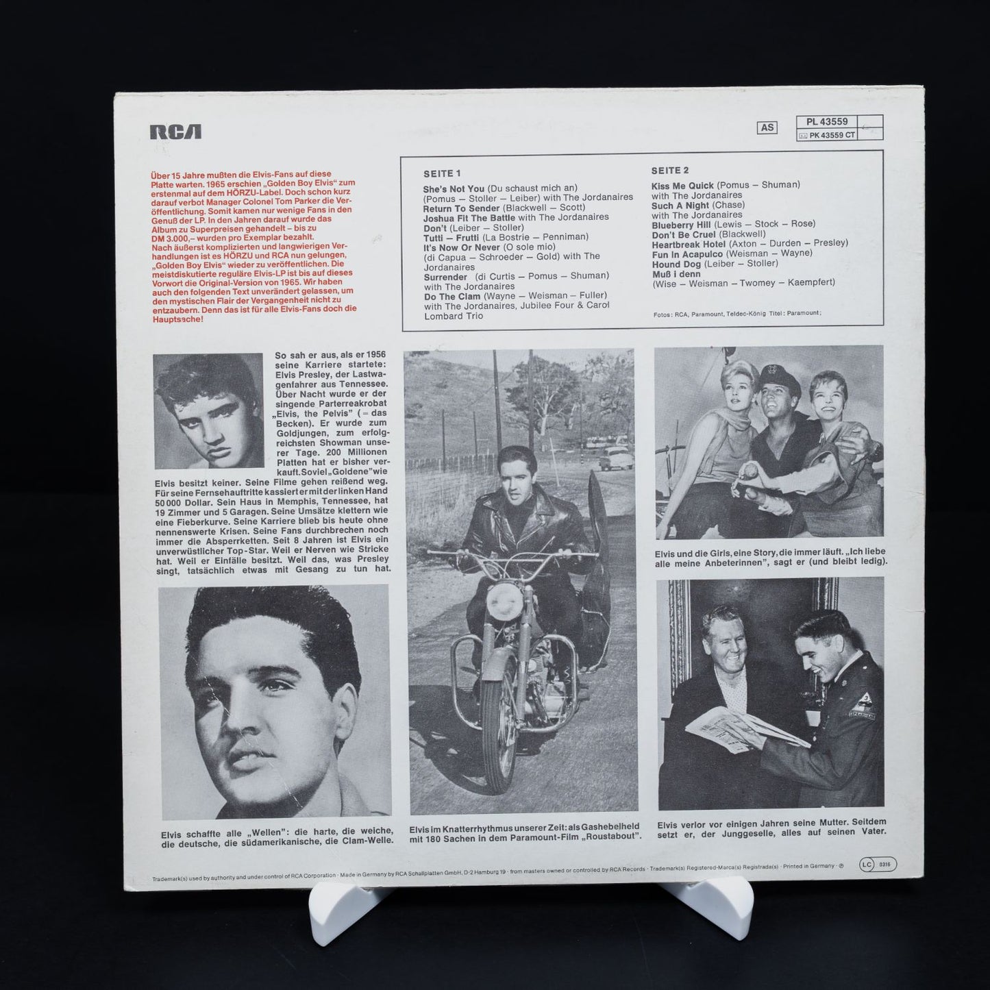 Elvis Presley – Golden Boy Elvis - Vinyl LP Schallplatte - VG+ / G