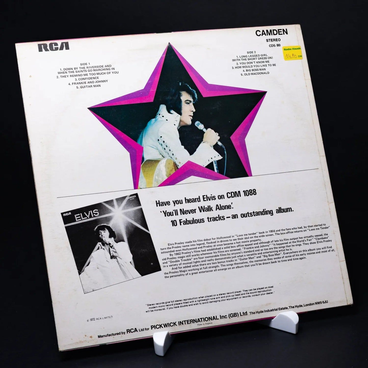 Elvis Presley Sings Hits From His Movies - Vinyl Schallplatte 12'' - VG+ / VG