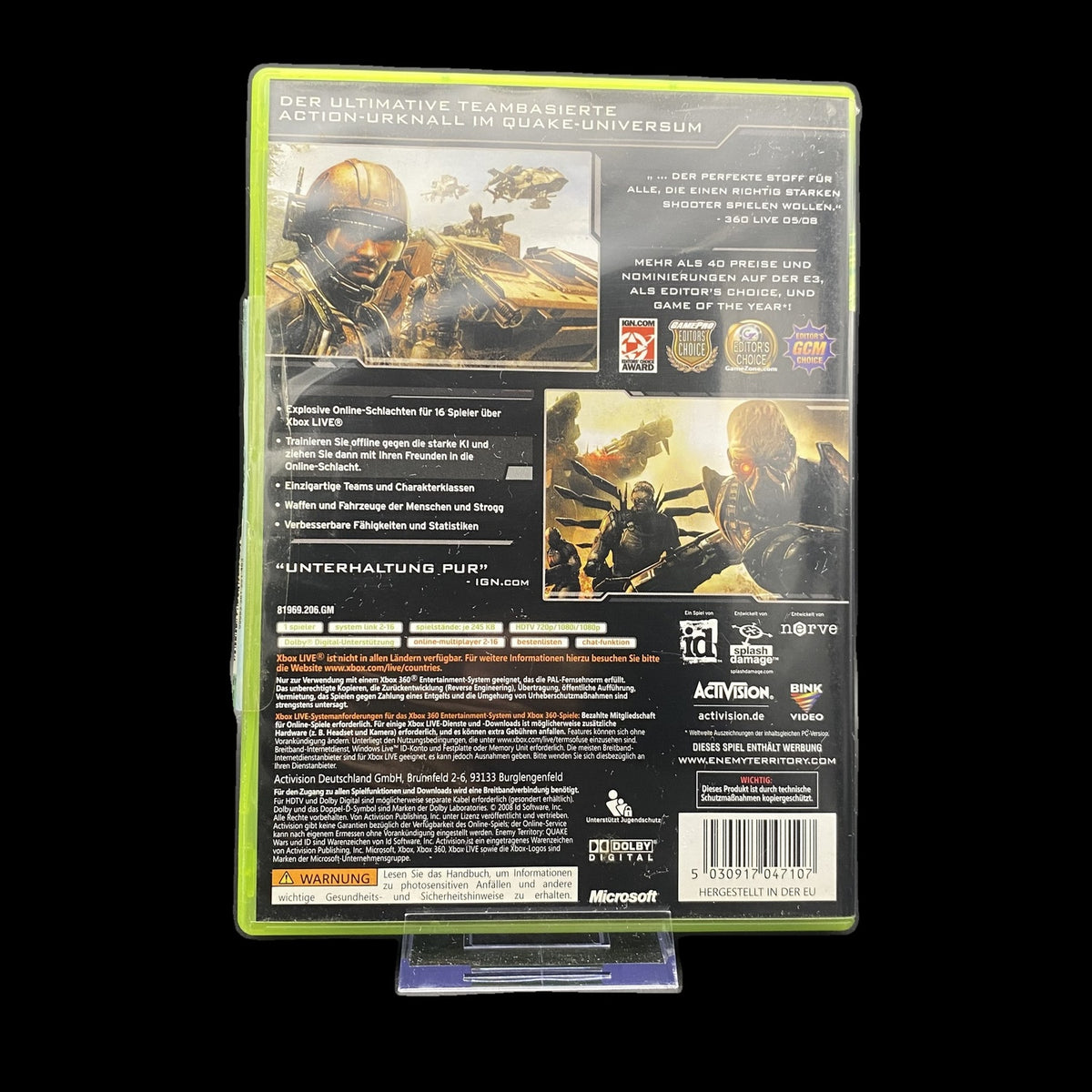 Enemy Territory: Quake Wars - Xbox 360 - CiB - PAL - deutsch - Gebraucht