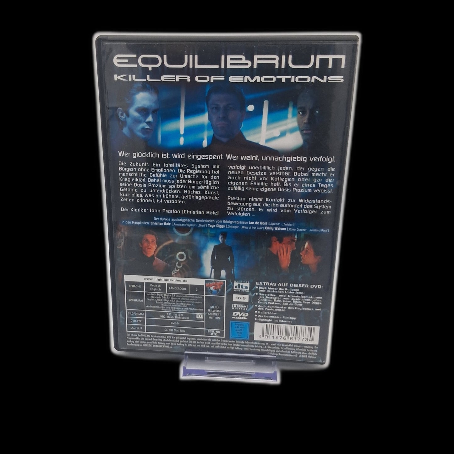 Equilibrium - Dystopie - Actionfilm - DTS-Sound - O-Ton - DVD - Gebraucht