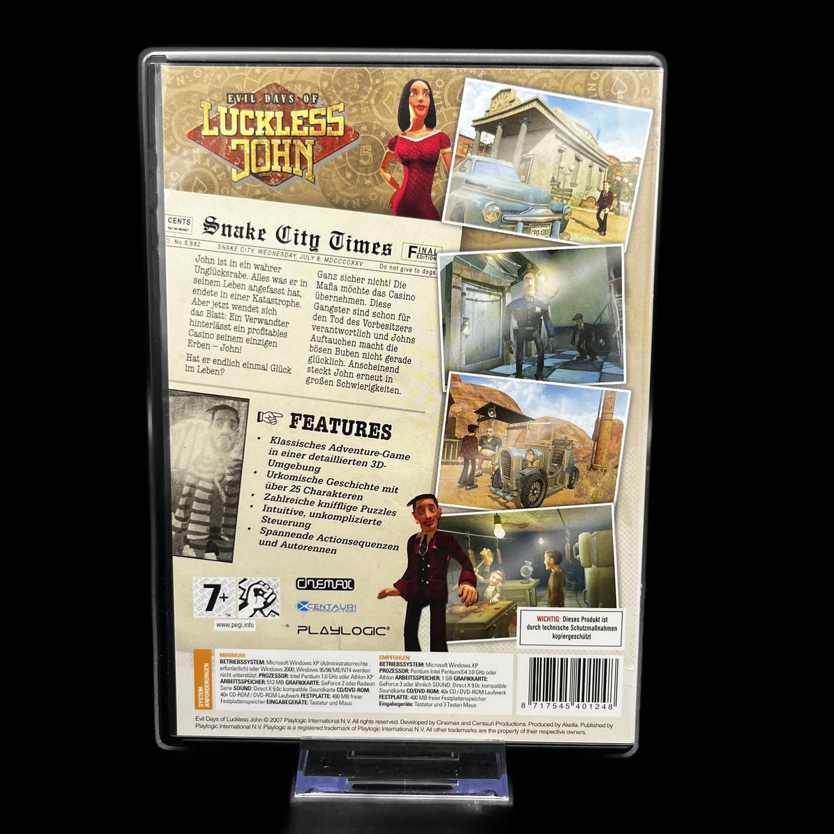 Evil Days of Luckless John - PC - Complete in Box - Disc - deutsch - Gebraucht