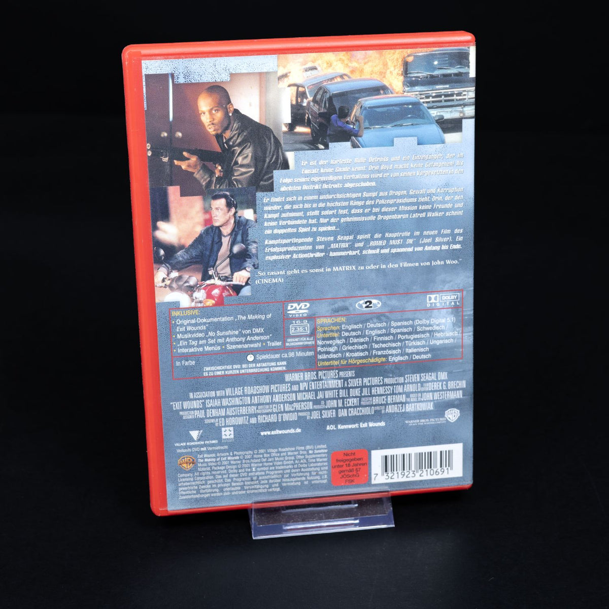 Exit Wounds - Die Copjäger - DVD - Steven Seagal & DMX - FSK 18 - Zustand Gut