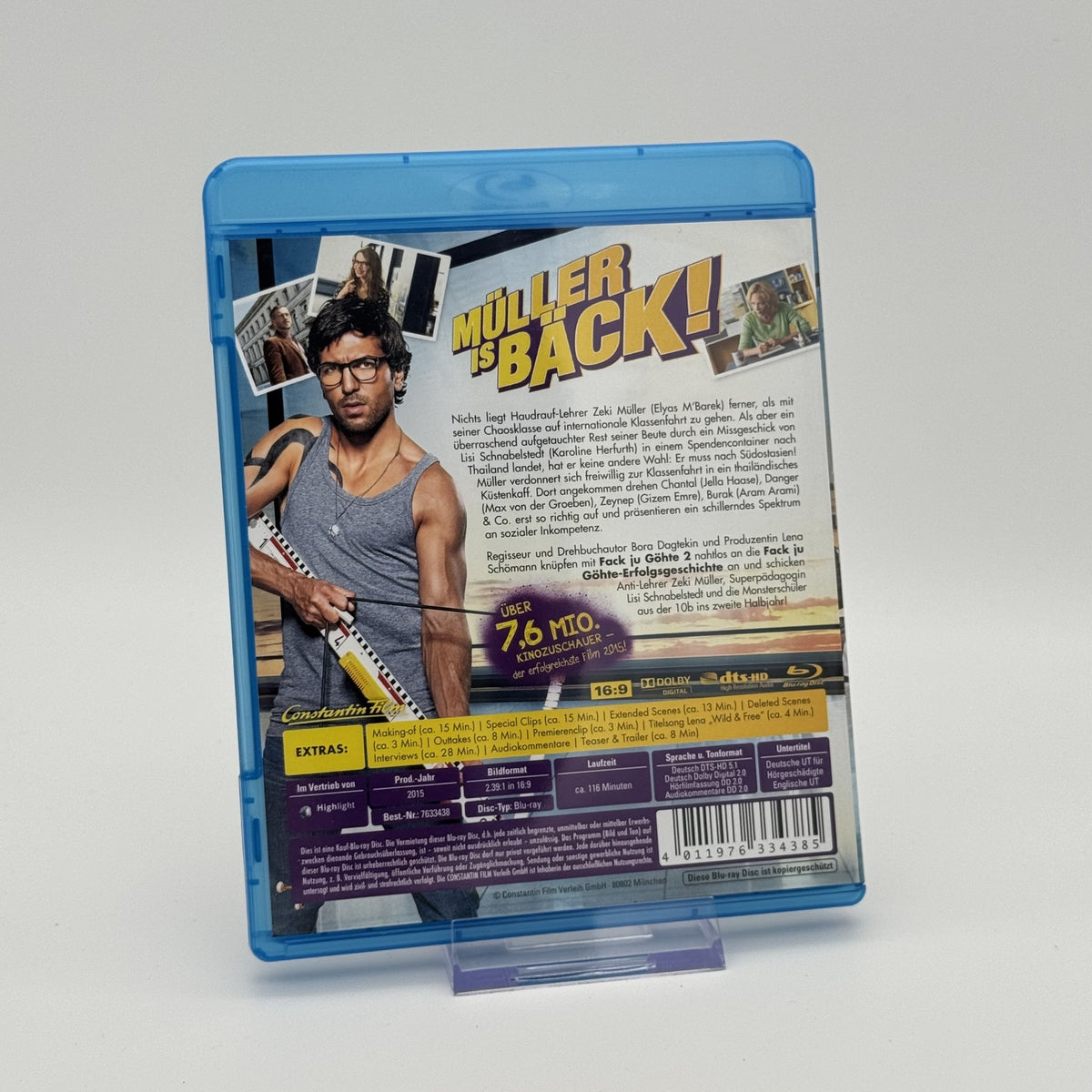 Fack Ju Göhte 2 - Elyas M'Barek - 2015 - Blu-Ray - Film - Zustand Sehr Gut