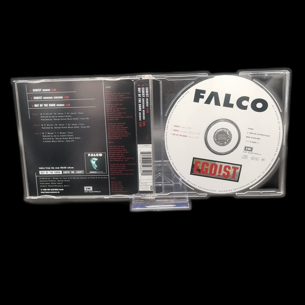 Falco - EGO!ST - CD - Pop - 3-Track-Maxi-Single - 1998 - EMI - Gebraucht