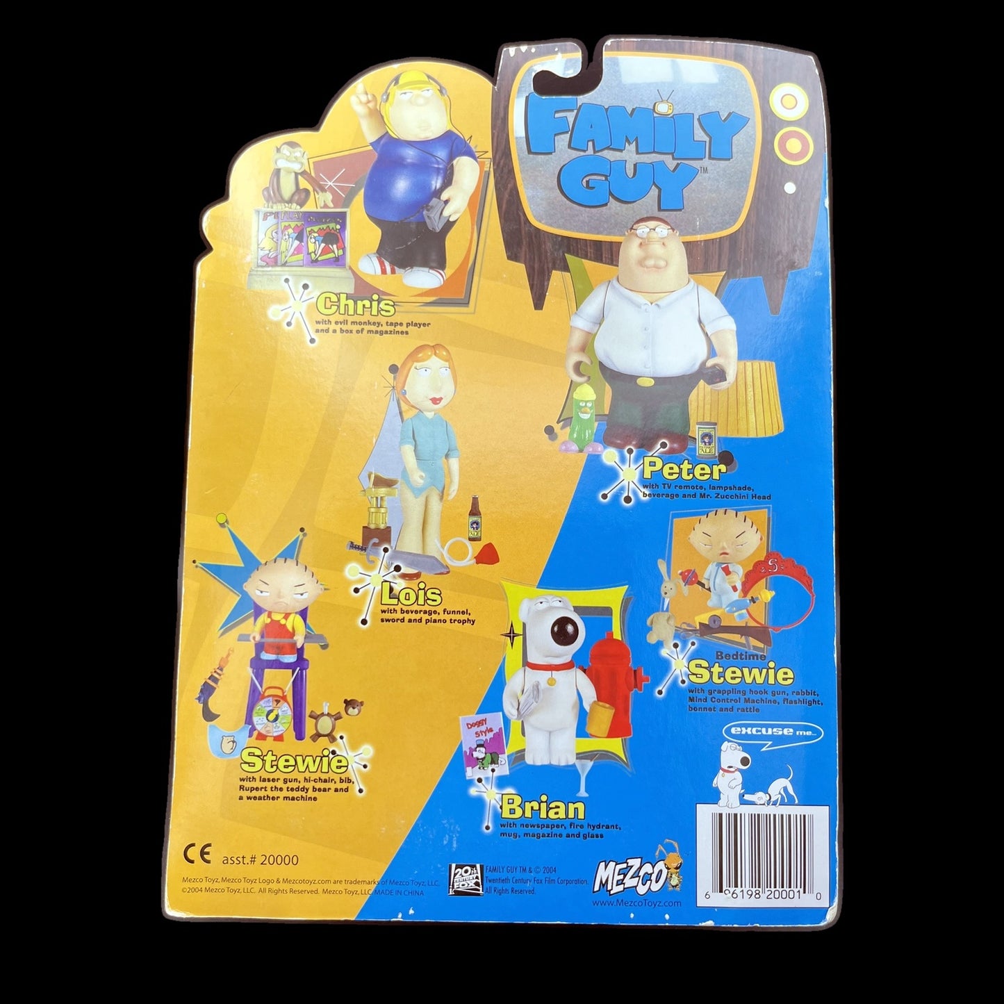 Family Guy Peter Griffin - Action-Figur - Mezco - 15 cm - mit Zubehör - Neu
