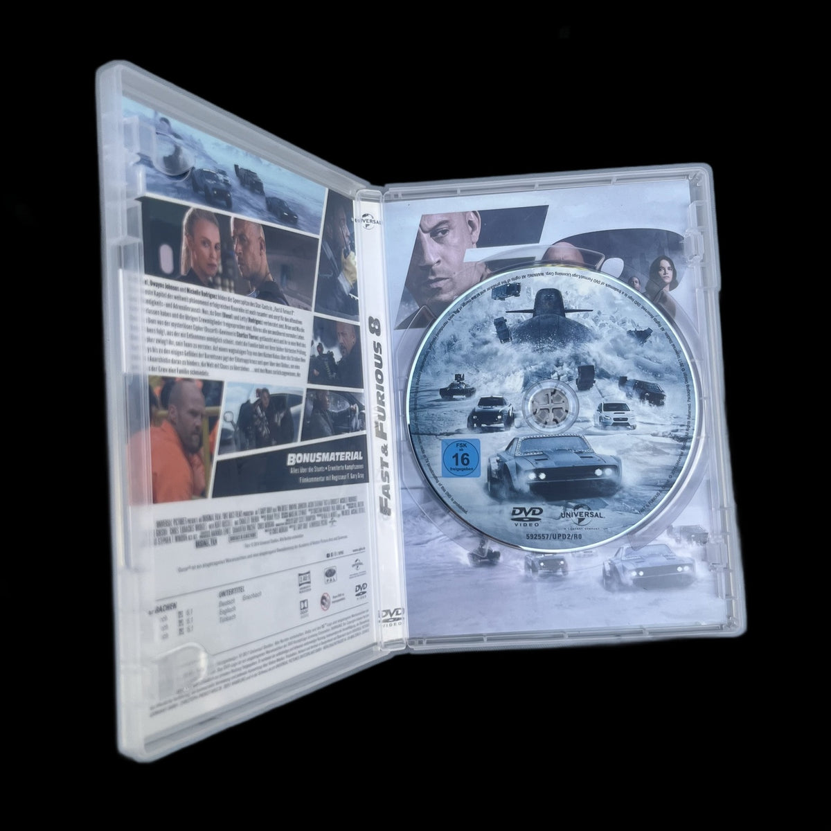 Fast & Furious 8 - Vin Diesel & Dwayne Johnson - Action - 2017 - DVD - Gebraucht