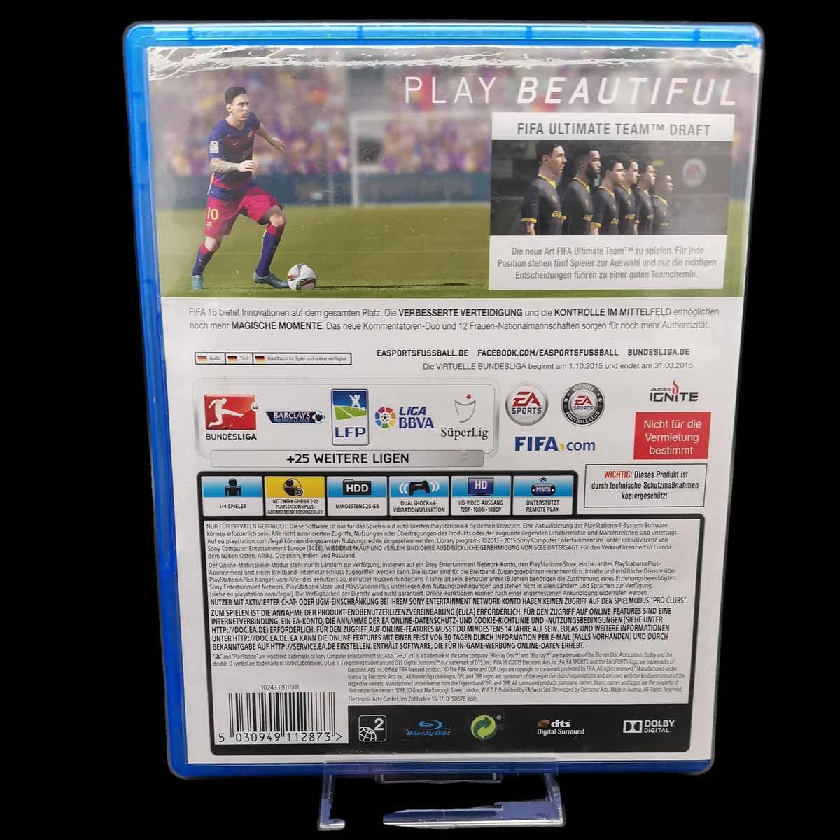 FIFA 16 - Playstation 4 PS4 - CiB - PAL - deutsch - Sport - Gebraucht