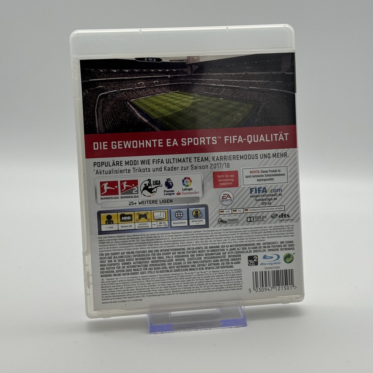 FIFA 18 - Playstation 3 PS3 Spiel - CiB - PAL - Deutsch - Zustand Sehr Gut