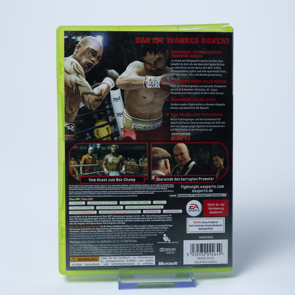 Fight Night Champion -  XBOX 360 Spiel - PAL - Zustand Okay (Case beschädigt)
