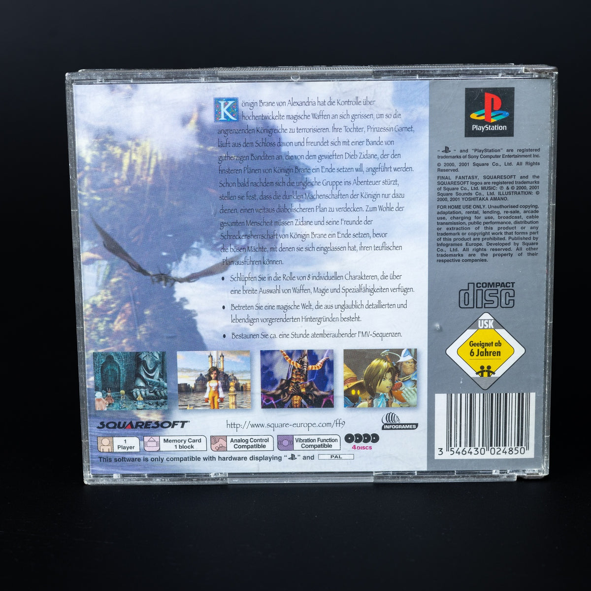 Final Fantasy IX / 9 - Playstation PS1 Platinum Spiel - PAL - Zustand Gut