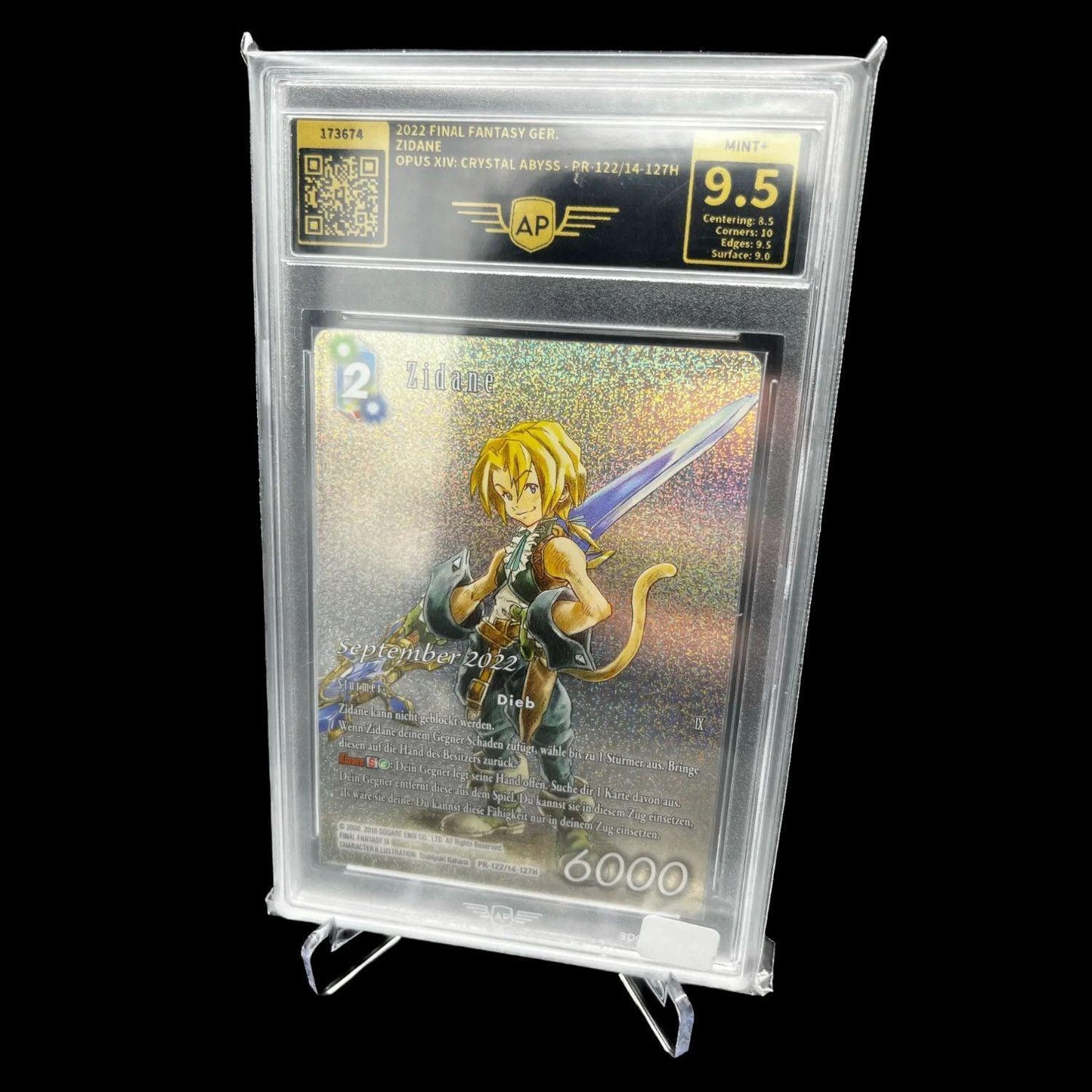 Final Fantasy TCG - Zidane - Opus XIV Crytal Abyss PR-122/14-127H Graded AP 9.5
