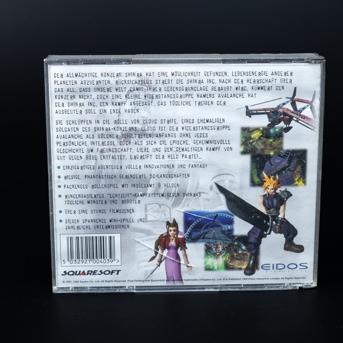 Final Fantasy VII / 7 - PC CD-ROM Spiel - Komplett mit Anleitung - Zustand Gut