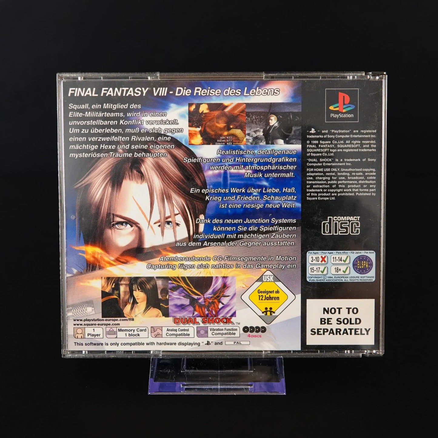 Final Fantasy VIII / 8 – PS1 PAL – CiB – Aus Collector's Edition (Kein Barcode)