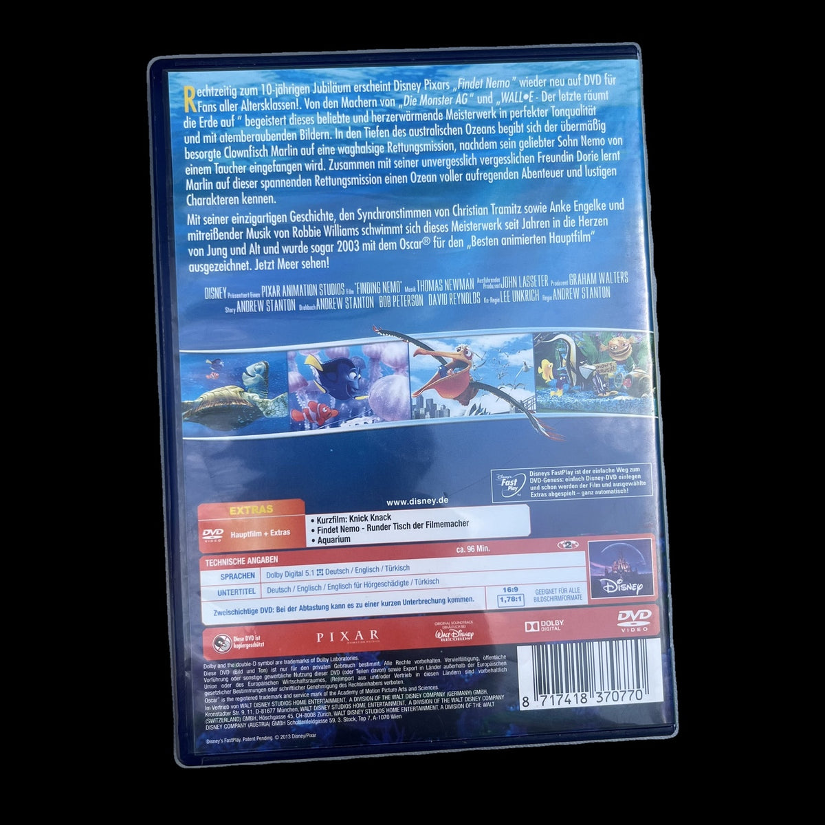 Findet Nemo - Disney Pixar - Disney FastPlay - DVD - Familie - Film - Gebraucht